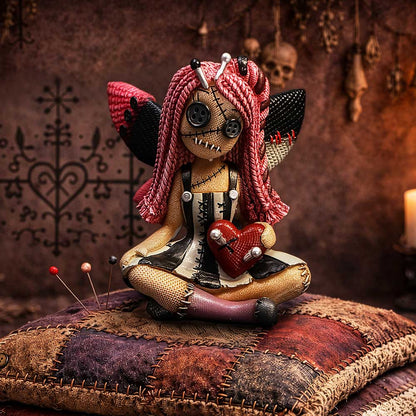 Nemesis Now Stitchlings Pinny Thimble figurine, 9.7cm tall, detailed collectible character with colorful design and intricate features.