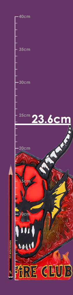 Nemesis Now Stranger Things Hellfire Club lamp, 23.6cm tall, featuring a detailed design inspired by the popular TV series.