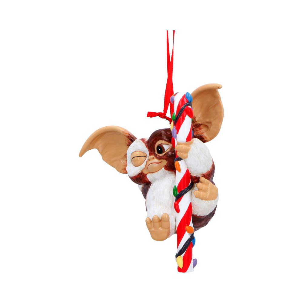 Nemesis Now Gremlins Gizmo fairy light hanging ornament, 10.5cm, featuring detailed Gizmo figure with fairy lights for decoration.