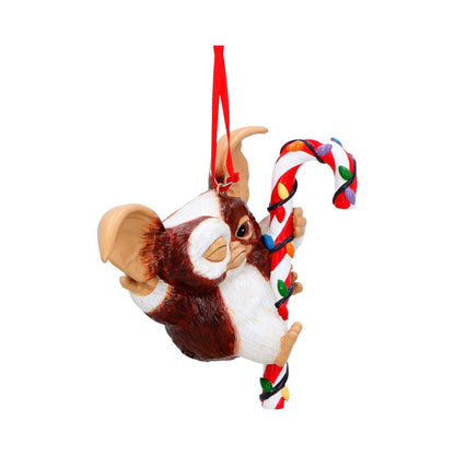 Nemesis Now Gremlins Gizmo fairy light cane hanging ornament, 10.5cm, featuring detailed Gizmo figure with fairy lights.