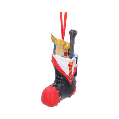 Harry Potter Harry uniform hanging ornament by Nemesis Now, 8.3cm, featuring a detailed Harry Potter-themed stocking ornament.