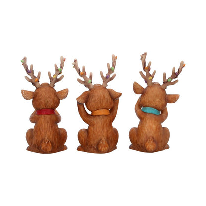 Three Wise Reindeer 10.8cm