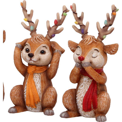Three Wise Reindeer 10.8cm