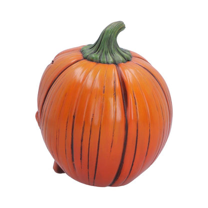 Nemesis Now Pumpkin Skull figurine, Halloween-themed decorative sculpture, 17.5cm tall with detailed spooky design.