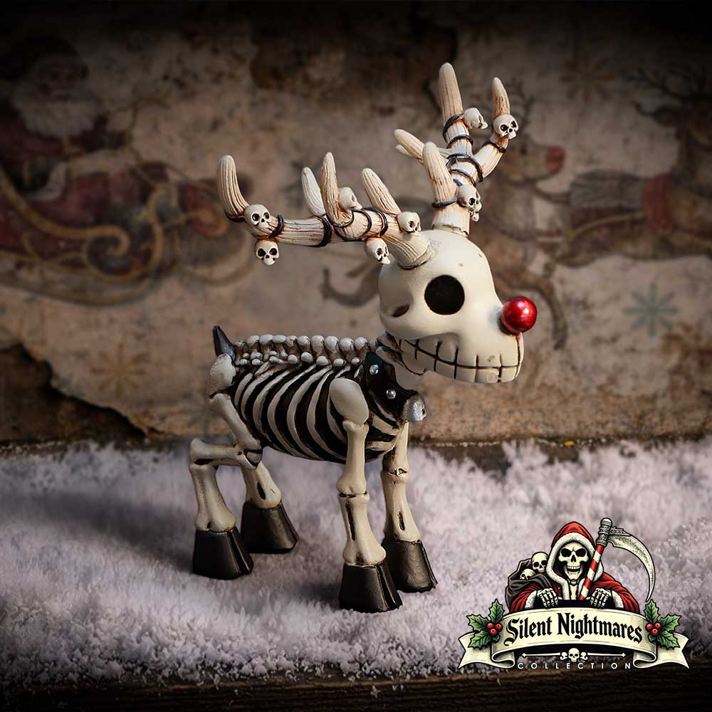 Nemesis Now Silent Nightmares Rudi figurine, 10.7cm tall, detailed gothic-style collectible sculpture with dark, haunting design.