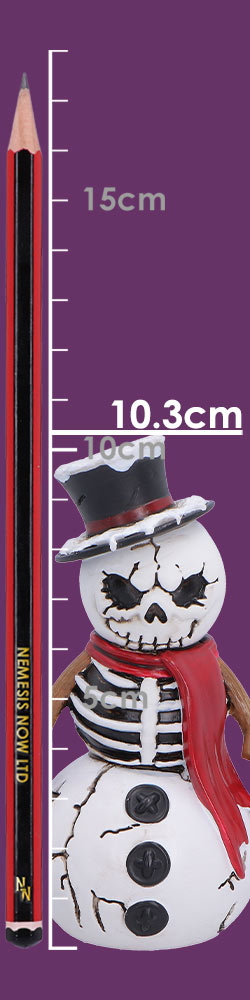 Nemesis Now Silent Nightmares Jack Frost figurine, 10.3cm tall, featuring detailed icy blue design and intricate craftsmanship.