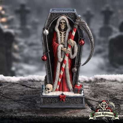 Nemesis Now Silent Nightmares Merry Cryptmas figurine, 17.5cm, featuring spooky holiday-themed character with intricate details.