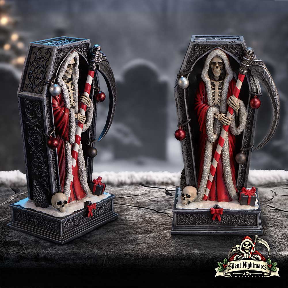 Nemesis Now Silent Nightmares Merry Cryptmas figurine, 17.5cm, detailed spooky holiday-themed decorative sculpture.
