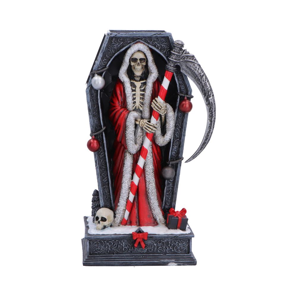 Nemesis Now Silent Nightmares Merry Cryptmas 17.5cm figurine featuring spooky holiday-themed design with dark, detailed horror elements.