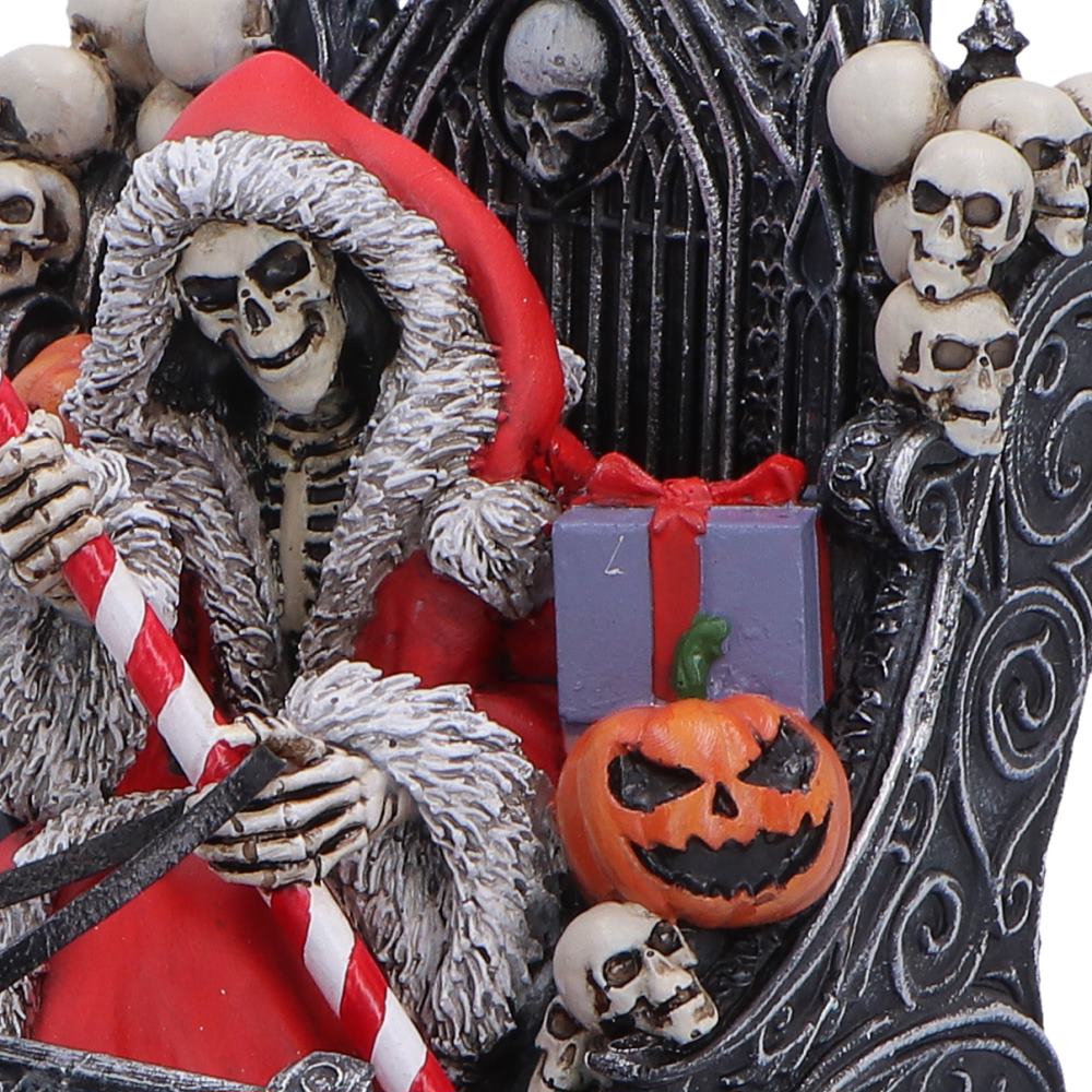 Nemesis Now Silent Nightmares Slay Bells 16cm figurine featuring dark, festive holiday design with detailed craftsmanship.