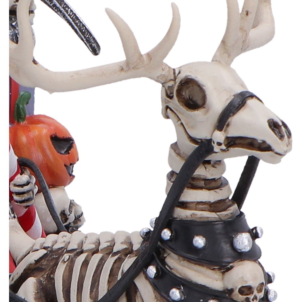Nemesis Now Silent Nightmares Slay Bells 16cm figurine featuring a spooky holiday-themed design with detailed craftsmanship.