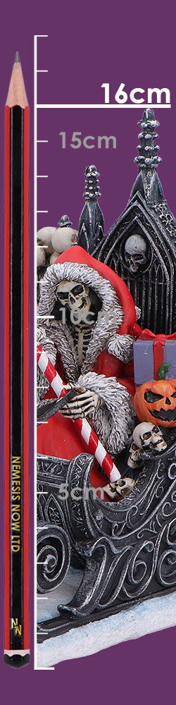 Nemesis Now Silent Nightmares Slay Bells 16cm figurine featuring dark, festive holiday design with detailed craftsmanship.