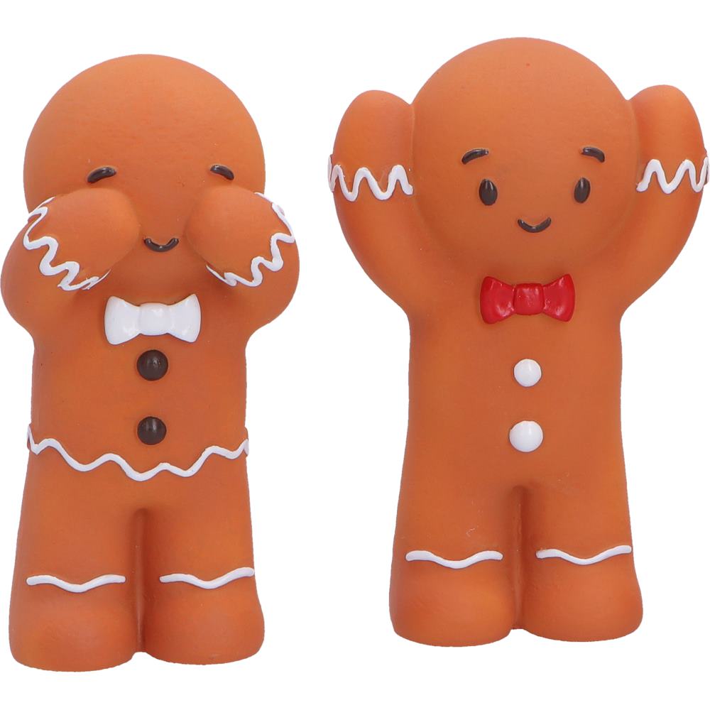 Nemesis Now Three Wise Gingerbread figurine, 9cm tall, featuring detailed gingerbread men inspired by the Three Wise Men.