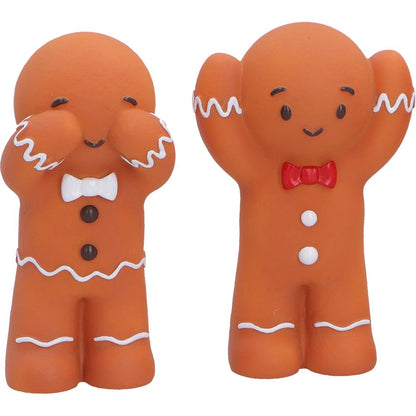 Nemesis Now Three Wise Gingerbread figurine, 9cm tall, featuring detailed gingerbread men inspired by the Three Wise Men.