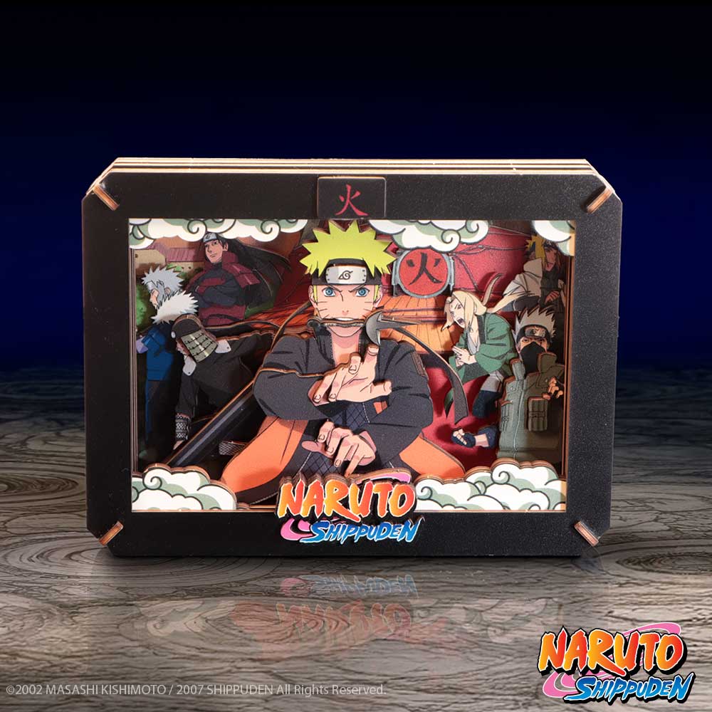 Nemesis Now Naruto Hokage wooden figurine, medium 14.3cm, detailed Naruto character sculpture for display or collection.
