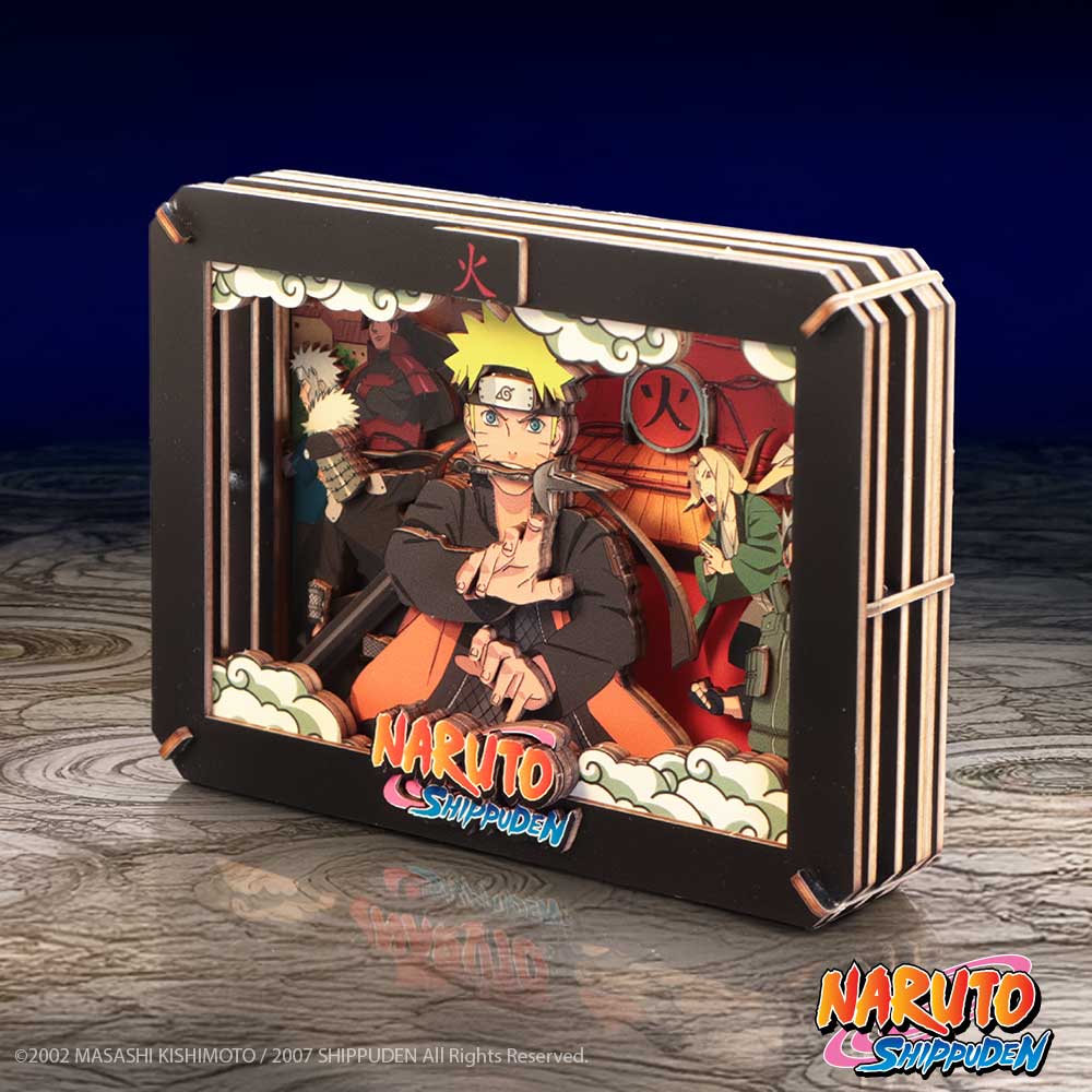 Nemesis Now Naruto Hokage wooden figurine, medium size, 14.3cm, detailed Naruto character sculpture for display.