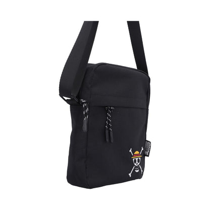 One Piece Luffy Jolly Roger Crossbody Bag (Black) 22.8cm