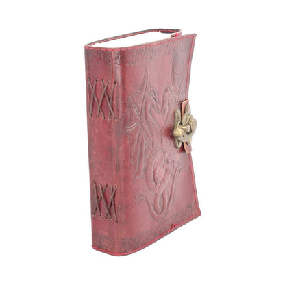 Double Dragon Leather Embossed Journal & Lock