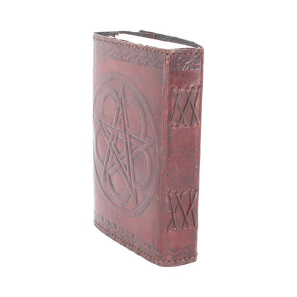 Pentagram Leather Embossed Journal & Lock 17.5cm x 13cm