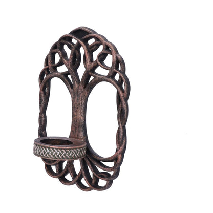 Celtic Tree Of Life Wall Hanging Candle Holder 26cm