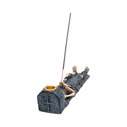 Ashes to Ashes Crypt Skeleton Incense Stick Holder 28cm