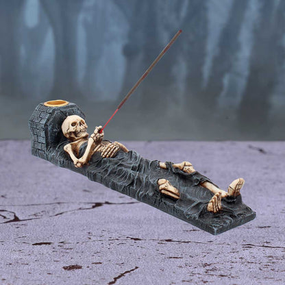 Ashes to Ashes Crypt Skeleton Incense Stick Holder 28cm