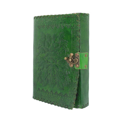 Greenman Leather Journal & Lock 25 x 18cm