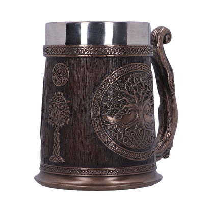 Bronze Tree of Life Tankard 16cm