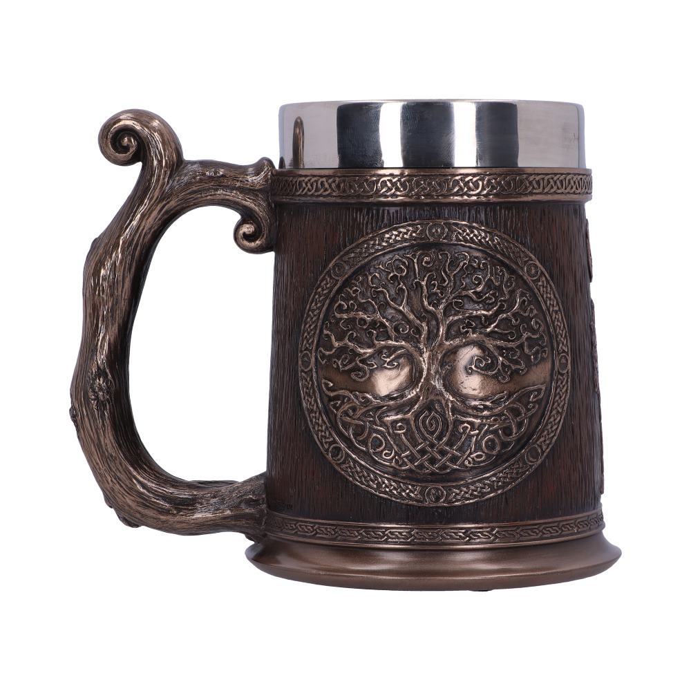 Bronze Tree of Life Tankard 16cm