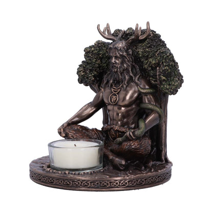 Cernunnos Bronze Tealight Holder 13.5cm