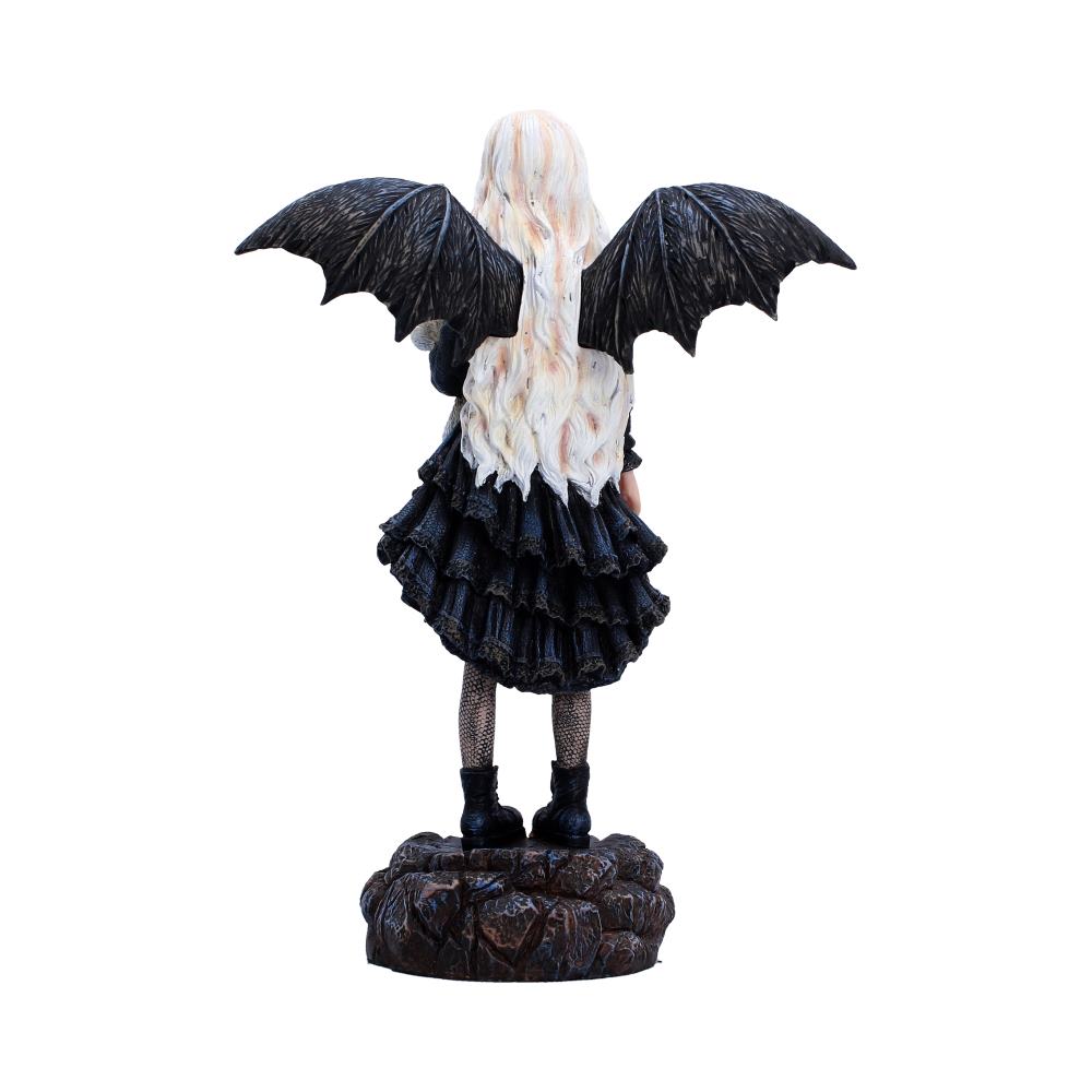 Nemesis Now Fairy figurine with gentle hold, 25.5cm tall, detailed resin sculpture featuring delicate wings and intricate design.