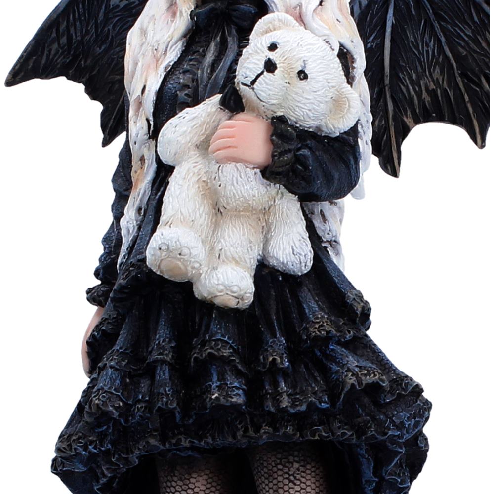 Fairy figurine with gentle hold pose, 25.5cm tall, by Nemesis Now, featuring delicate wings and detailed craftsmanship.