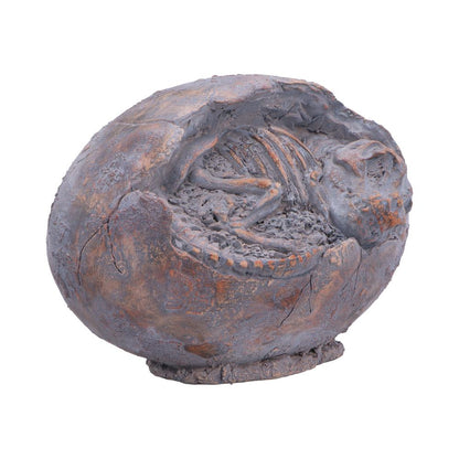 Nemesis Now Tyrannosaurus Rex Egg figurine, 13.3cm tall, detailed dinosaur sculpture with textured surface and realistic features.
