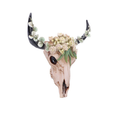 Nemesis Now floral crown figurine, 27.5cm tall, detailed ceramic sculpture with vibrant floral accents and intricate design.