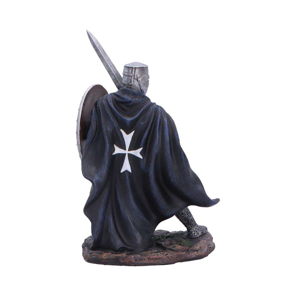 Nemesis Now Knight Hospitaller figurine, 17.3cm, detailed medieval-style sculpture depicting a knight in armor.