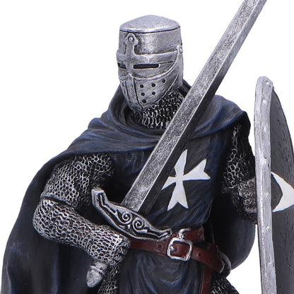 Nemesis Now Knight Hospitaller figurine, 17.3cm, detailed medieval-style sculpture with armor and heraldic elements.