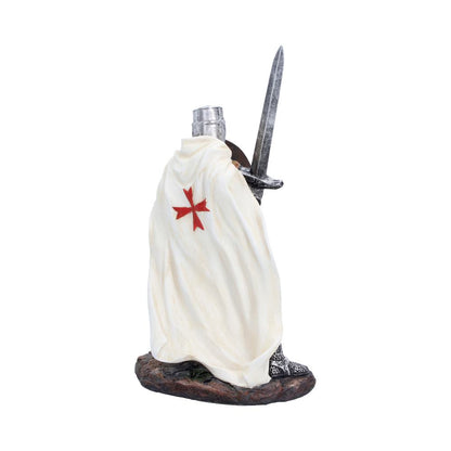 Nemesis Now Knight Templar figurine, 18.5cm tall, detailed medieval-style knight sculpture with armor and sword.