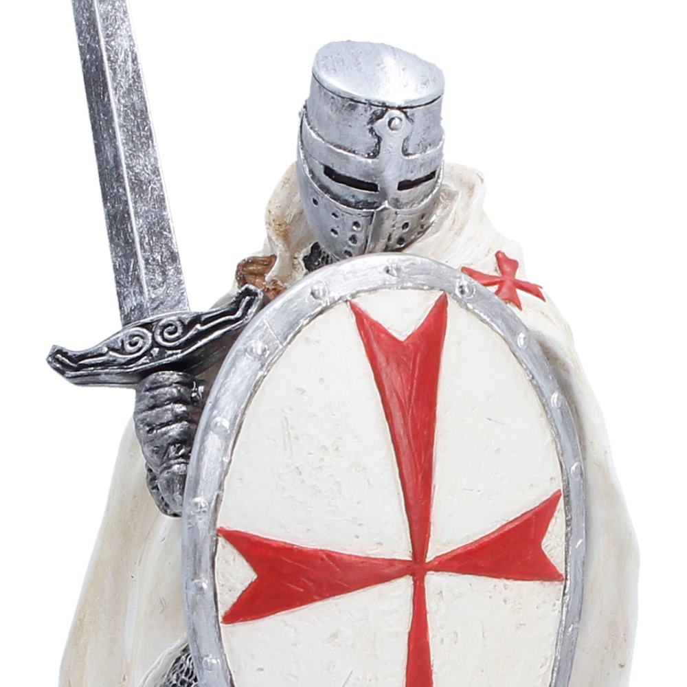Nemesis Now Knight Templar figurine, 18.5cm, detailed sculpture of a knight in armor with sword and shield.