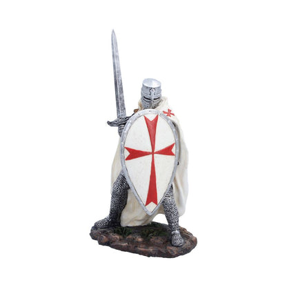 Nemesis Now Knight Templar figurine, 18.5cm, detailed fantasy statue with armor and sword, collectible medieval warrior sculpture.