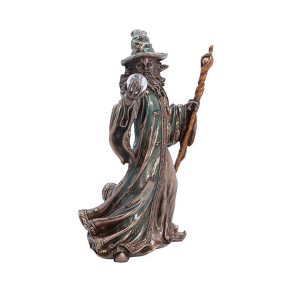 Nemesis Now Sorcerer figurine, 20cm tall, detailed mystical character sculpture with flowing robes and magical accessories.