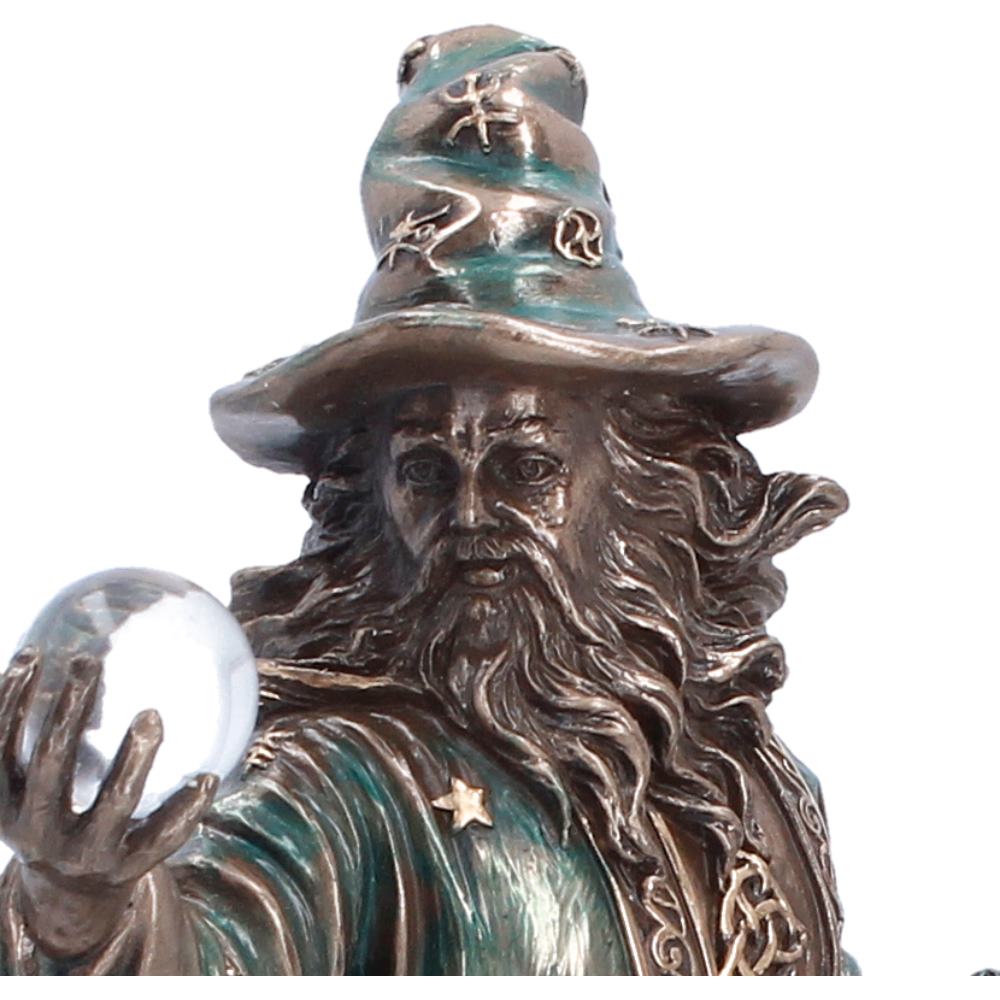 Nemesis Now The Sorcerer 20cm figurine displaying a mystical wizard with intricate details and dark, magical attire.