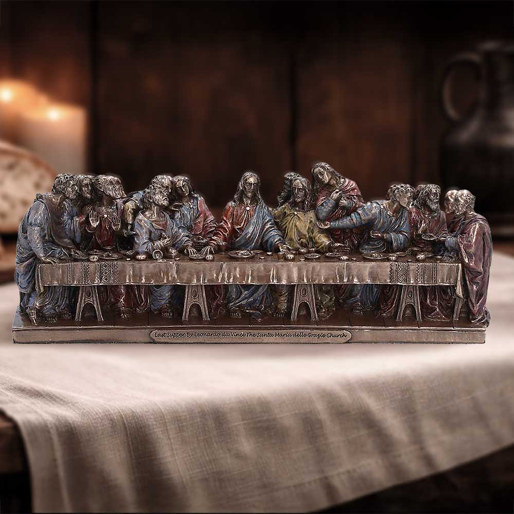 Nemesis Now The Last Supper figurine, 8.5cm, detailed religious sculpture depicting the biblical scene with intricate craftsmanship.
