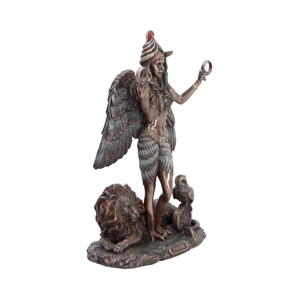 Nemesis Now Ishtar Mesopotamian goddess figurine, 22cm, depicting love and power with detailed craftsmanship and vibrant colors.