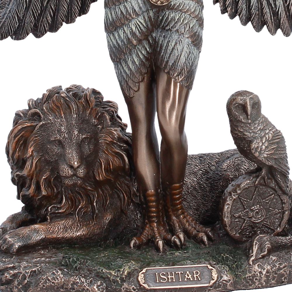 Nemesis Now Ishtar Mesopotamian goddess figurine, 22cm tall, depicting the goddess of love and power with intricate details.