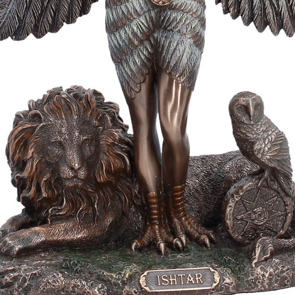 Nemesis Now Ishtar Mesopotamian goddess figurine, 22cm tall, depicting the goddess of love and power with intricate details.