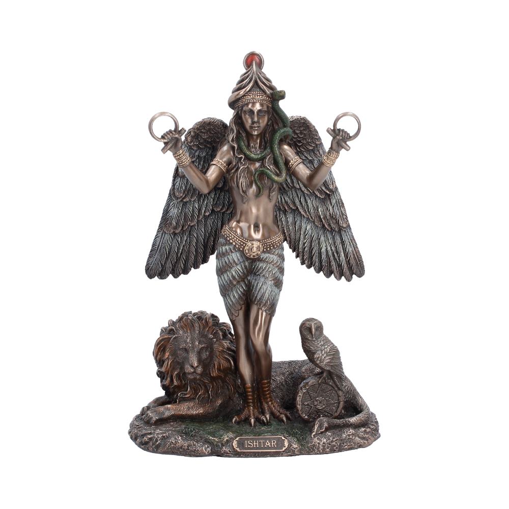 Nemesis Now Ishtar Mesopotamian goddess figurine, 22cm, depicting love and power in detailed craftsmanship.