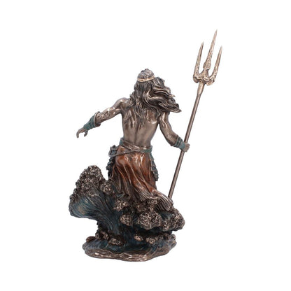 Nemesis Now Poseidon Greek God of the Sea figurine, 25.2cm tall, detailed sculpt of mythological sea god with trident and flowing beard.