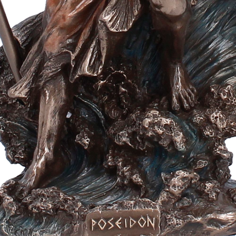 Nemesis Now Poseidon Greek God of the Sea figurine, 25.2cm tall, detailed sculpture of the mythological sea god with trident and flowing beard.