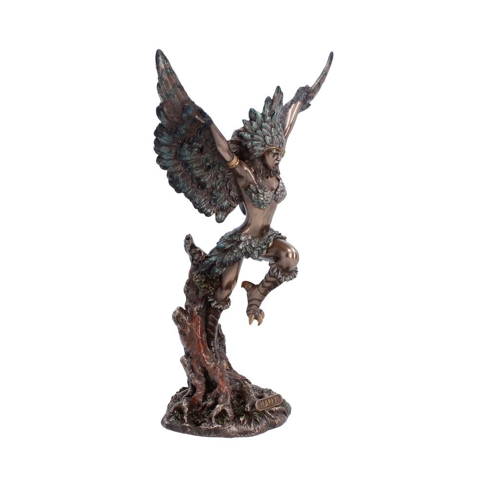 Nemesis Now Harpy creature figurine of storm and tempest, 24.6cm tall, detailed fantasy sculpture with wings and fierce expression.