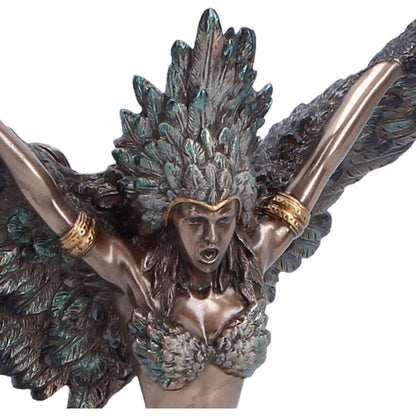 Nemesis Now Harpy creature storm and tempest figurine, 24.6cm tall, detailed sculpture of a mythological bird-human hybrid.